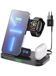 3 in 1  Fast Wireless Charging Dock for Apple Watch And Airpod Wireless Charger