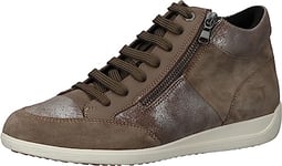 Geox D Myria B Basket, DK Taupe, 35 EU