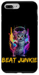 iPhone 7 Plus/8 Plus Cute Cat with Headphones for a Cat Owner Cat Lover Case