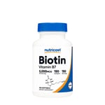 Nutricost - Biotin with Coconut Oil Softgels 5000 mcg