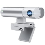 aicoco 2K Webcam, AI Tracking with Auto Framing, Gesture Control, Zoom Certified