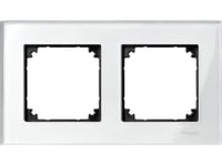 Schneider Electric Merten M-Elegance Dubbelram I Glas Briljant Vit (Mtn404219)