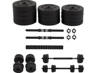 Zipro Barbell And Dumbbells With A Set Of 20 Kg Bituminous Weights