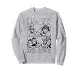 Marvel Hulk Thor Iron Man Happy Holidays Noël Sweatshirt