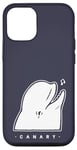 iPhone 13 Pro Minimal, line art of a happy whale. The canary of the sea. Case