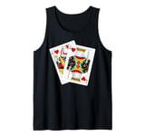 Couple Design for Couples King of Hearts Playing Cards Tank Top