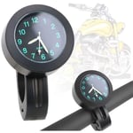 Montre de guidon modifiée pour moto, vélo, véhicule électrique, montre-horloge, calendrier, montre de véhicule modifiée, montre à boucle, noir