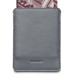 Woolnut Leather Sleeve för Passports -passficka, grå