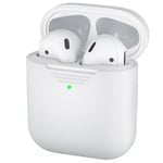 KeyBudz AirPods (1/2) Deksel PodSkinz Skyddande SilikonDeksel HHvit