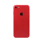 Tipi Carbonfiber Skin iPhone 8/7 deksel, red