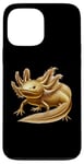 iPhone 13 Pro Max Gold Axolotl Cute Axolotls Lover Case