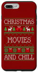 iPhone 7 Plus/8 Plus Christmas Movies and Chill Ugly Sweater Design Case