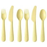 Children Kids Baby Toddler Yellow Cutlery Set IKEA Kalas Replacements Colour Choice 6pcs Fork Knife Spoon BPA Free 6pcs