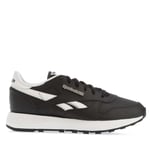 Reebok Womenss Classics Classic Leather SP Trainers in Black Silver - Black & Silver material_Leather - Size UK 8