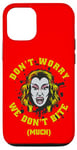 Coque pour iPhone 12/12 Pro Graphique Vampire Horror We Don't Bite Much Blood