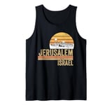 Jerusalem Israel Skyline Souvenirs Jewish Israeli Men Women Tank Top