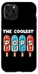 Coque pour iPhone 11 Pro The Coolest Pops Patriotic, rouge, blanc et bleu