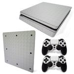 Kit De Autocollants Skin Decal Pour Console De Jeu Ps4 Slim Full Body 3d, T13d Blanc