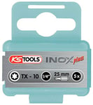 KS Tools 910.2312 1/4 plus Embouts en inox pour vis Torx 25 mm ; T10 (Lot de 5