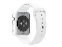 Apple 42Mm Sport Band - Klockräm För Smart Klocka - Vit - För Watch Hermès Series 7, Hermès Series 9, Series 10, Series 8, Series 9, Ultra, Ultra 2