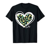 Lucky Cheetah Print St Patricks Green Leopard Print T-Shirt