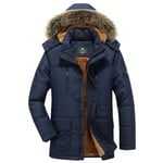 Parka Homme De Marque À Poches Multiples Hiver Chaud Doudoune Hommes À Capuche Detachable Vêtement Masculin Épaississant Manteau -Zs306822