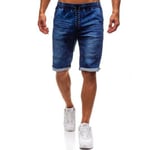 Short En Jean Homme Été Slim De Marque Luxe Décoration Personnalité Plissé Short Jeans Zs306104