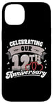 iPhone 14 Plus 12th Wedding Anniversary Celebrating 12 Years Matching Gift Case