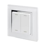 Retrotouch Friends of Hue Smart Switch - White with Chrome Trim, 02800