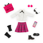 Corolle Girls - Dressing Collège Anglais, 8 Accessoires, pour poupée Mannequin, 28cm, dès 4 Ans, 9000610110