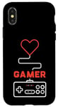 Coque pour iPhone X/XS Retro Gamer Gamepad Console Player