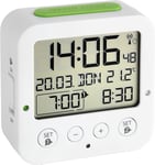 Dostmann  60 . 2528  Bingo  Radio - Controlled  Alarm  Clock ( White / Green )