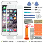 Apple Iphone 6 ( 4.7 Inches ) Front Glass Screen Replacement Repair Kit White Uk