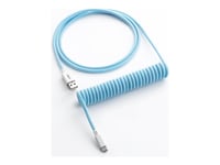 Cablemod Classic - Tastaturkabel - Usb (Hann) Til 24 Pin Usb-C (Hann) - 1.5 M - Rullet Sammen - Blueberry Cheesecake (White On Light Blue)