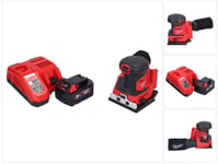 Tasohiomakone Milwaukee M18 BQSS-501 18 V 113 x 104 mm harjaton + 1x 5.0 Ah akku + laturi