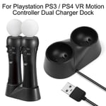 Cradle Dual Charger Holder For Playstation PS3 / PS4 VR Motion Controller