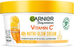 Garnier Body Superfood, Nutri Glow Body Cream, Mango, for Dry & Dull Skin, 300Ml