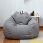 Ny extra stor sittsäcksstol Soffa Cover inomhus Lazy Lounger För Vuxna Barn Kampanjpris Grå 100 * 120cm Gray 100 * 120cm