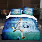 Spelare K3# 3d Tredimensionell Tredelad Set Storlek Fotbollsserie C Ronaldo Överkast Hemtextil 180cm