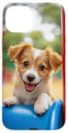 iPhone 15 Plus Playful Puppy Colorful Puppy love Dog owner gift Case