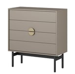 Selsey Stoon Commode, Engineered Wood, Gris Pierre, 85 cm Largeur