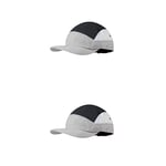 Buff Bundle of Cap Running 5 Panel Go Cap Domus Grey S/M and L/XL Adult