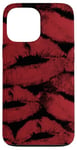 Coque pour iPhone 13 Pro Max Rouge à lèvres mignon baisers pour filles et femmes