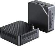 Mini Pc Um773 Lite,Amd Ryzen 7 7735Hs 8 C?urs Évolutif Jusqu'À 4,75 Ghz,Version Barebone Sans Ram/Rom Mini Ordinateur De Bureau,Bt,Port Hdmi×2/Usb 4,Rj45 2.5G Lan,Usb3.2×2