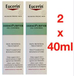 Eucerin Dermopurifyer Oil Control Skin Renewal Treatment 2 x 40ml