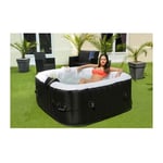 SUN SPA Spa gonflable carre Laminee - 4 personnes - 1, 55 x H 0, 65 m