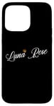 Coque pour iPhone 15 Pro Max Luna Rose Custom Name for Kids Toddlers Women - Luna Rose