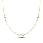 Nuran Melfia Infinity 14 karat guld Halsband