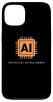 Coque pour iPhone 13 Technologie de puce informatique intelligence artificielle IA