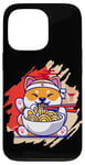 Coque pour iPhone 13 Pro Art japonais et ours panda japonais Ramen